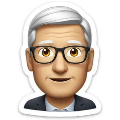 Apple CEO Tim Cook sticker