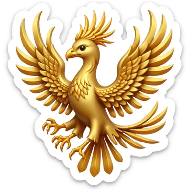 phoenix crest/brosch sticker