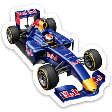 a 2010 Red Bull Formula 1 car sticker