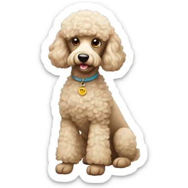 Poodle sticker