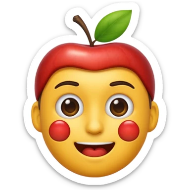 animated emoji having man apple style sticker