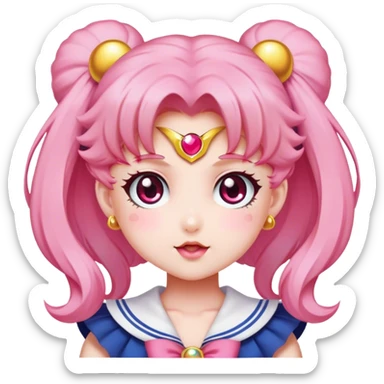 Chibi usa sailor moon little lady sticker