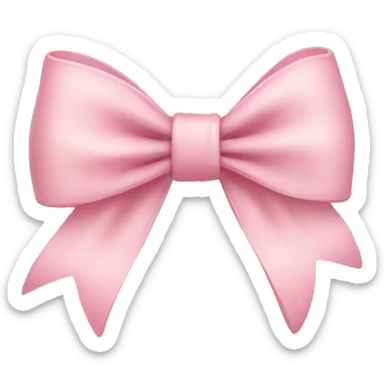 Light pink bow sticker