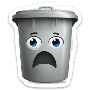emoji for waste sorting sticker