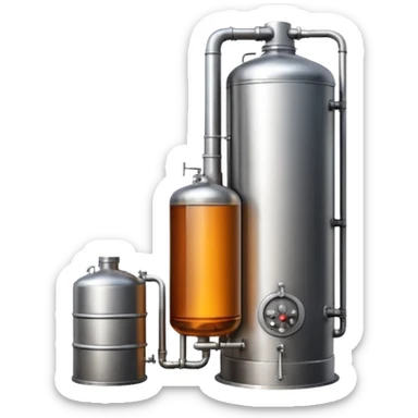 whiskey distillery tank sticker