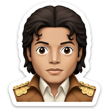 Michael Jackson upper body from waist up sticker