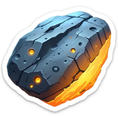 Asteriod emoji make it Falling like a shooting star keep it a ssteriod alone sticker