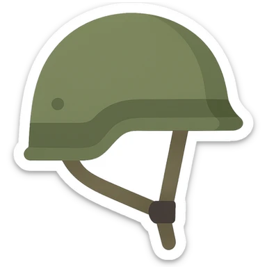 flat design style Russian military helmet sticker
