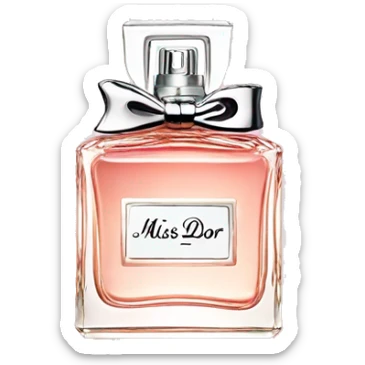 Miss dior perfume sticker