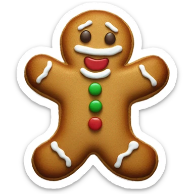 Gingerbread man cookie  sticker