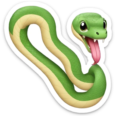 snake with fashion ba sticker