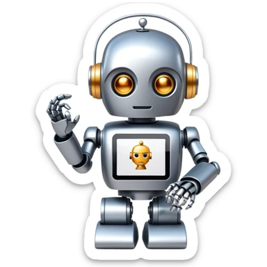 a robot tutor sticker