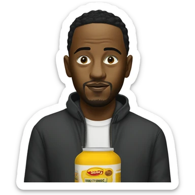 kendrick lamar with mustard  sticker