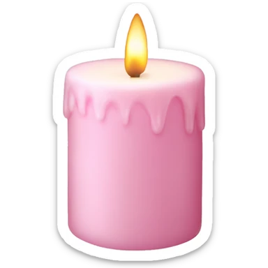 a light pink vanilla candle sticker