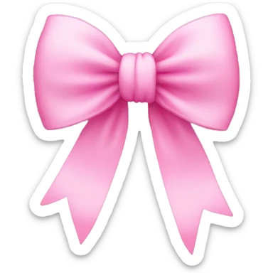 pink bow  sticker