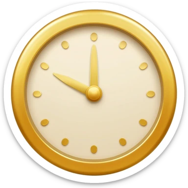 CREA UN EMOJI SOBRE UN RELOJ DORADO sticker