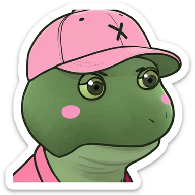 pink spam artist sticker