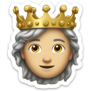 Une couronne sur la tête  sticker
