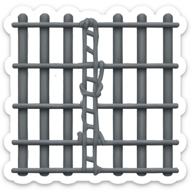prison bars sticker