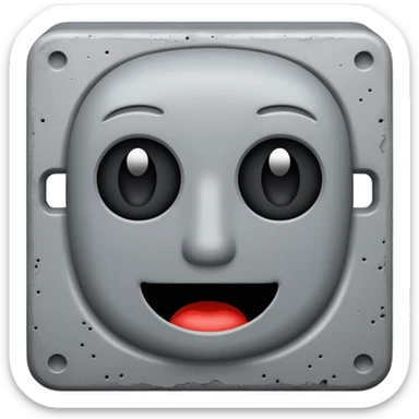 Crée un parpin en béton  sticker