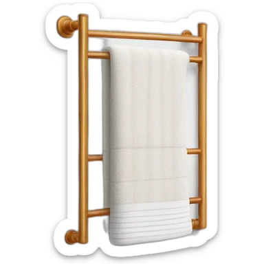 Towel warmer sticker