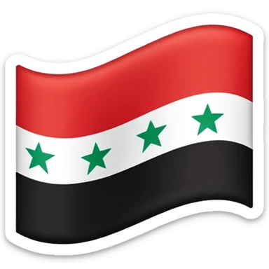 Syrian flag sticker