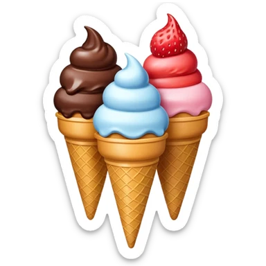 ice creams scopes sticker