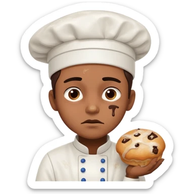 Cringe overworked pastry chef sticker
