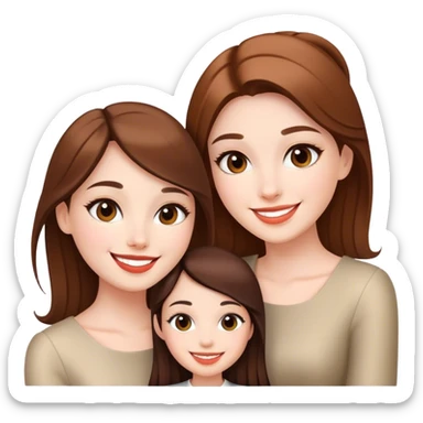 selfie with elegant girls sticker