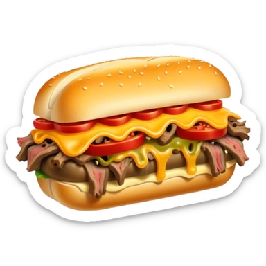 Chicago Italian cheesy beef sandwich sticker