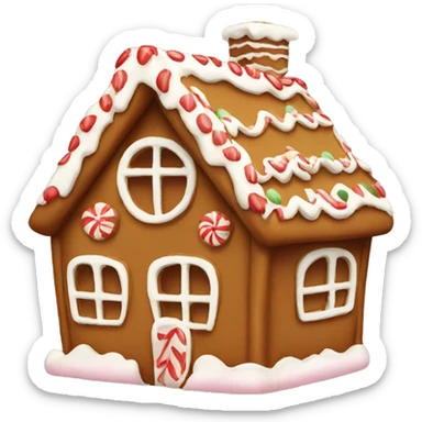 cute gingerbread house sticker