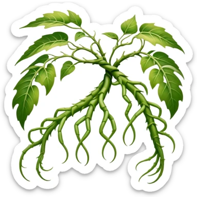 A slender creature with skin patterned like dappled sunlight through leaves, claws, possessing elongated arms that split into multiple vine-like appendages capable of rapid growth and contraction.

 sticker
