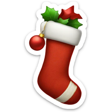 Christmas stocking sticker