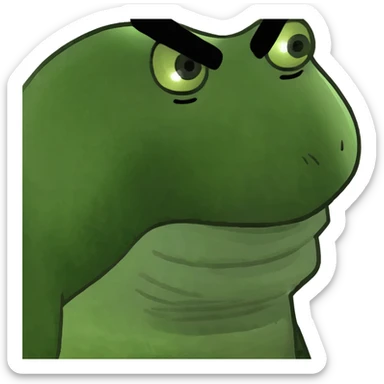 Angry face turning purple  sticker