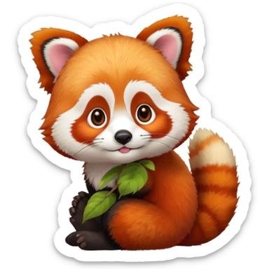 Red panda sticker