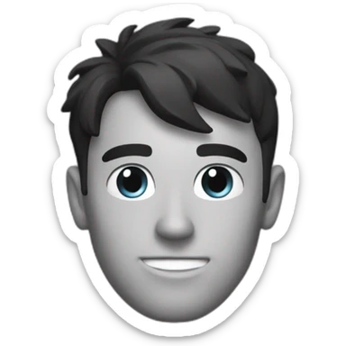 MrBeast en noir sticker