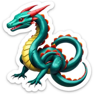 Salamence-Seviper-Rayquaza-Salandit-fusion sticker