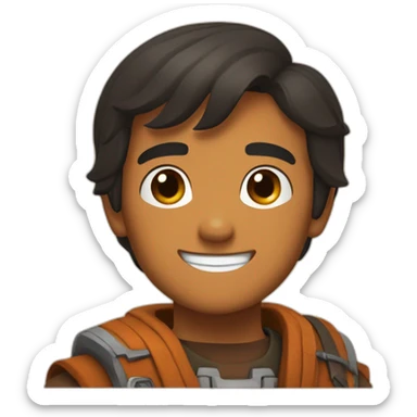 Ezra bridger smiling sticker