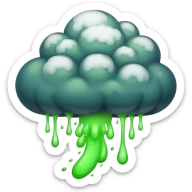 a poisonous cloud of gas, dark swamp color, realism sticker