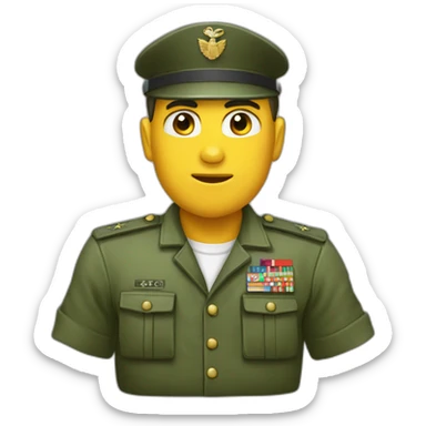 Buzo saludo militar  sticker