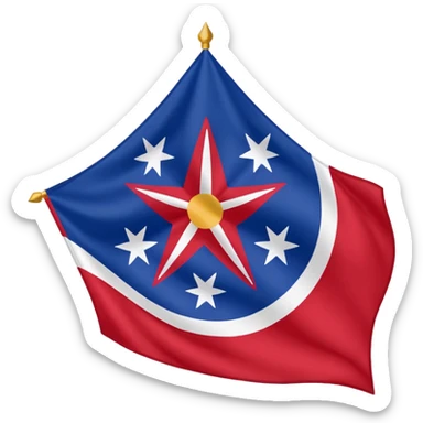 Cherokee indian flag sticker