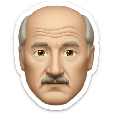 lukashenko in ironman mask head sticker