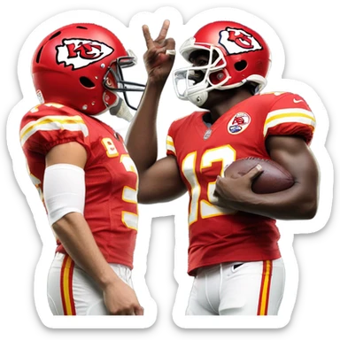 Chiefs beatings the Texans  sticker
