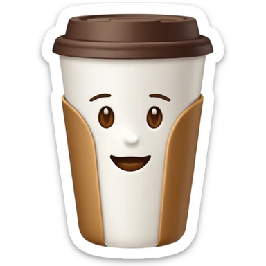 takeaway coffee cup sticker