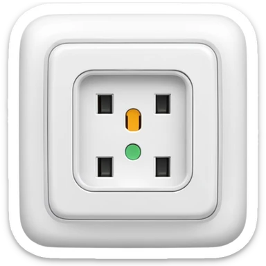 White European Charger wall outlet sticker