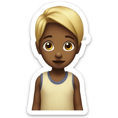 nursery school and sad child sticker