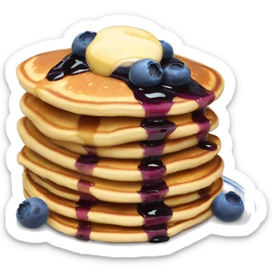 Blueberry pancakes  sticker