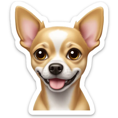 Dog chihuahua whit the sticker