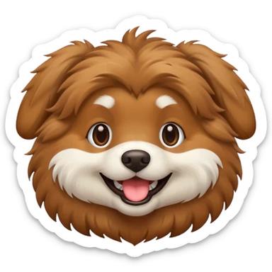 Gülen köpek sticker