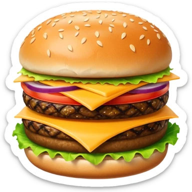 Hamburger sticker